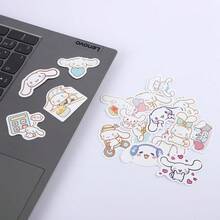 一套/60张 日本卡通人物大耳朵和小白狗贴纸，可爱卡通贴纸，可用于行李箱装饰、跨境扭蛋账号贴纸、节日礼物，可爱又实惠，营造惊喜感，赠送朋友（随机风格） - 彩色 - 查看 4