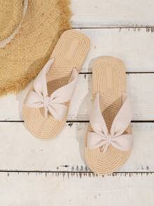 New Women's Casual Flip Flops, Flat Sole Beach & Indoor Slippers