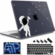 For MacBook Air 13.6 Inch Case A3240 M4 A3113 M3 A2681 M2 With Retina Dispaly, 2025 2024 2023 2022 Release, Plastic Hard Shell Case With Screen Protector & Keyboard Cover, Chalk Pink Bow - 太空人太空 - 查看 1