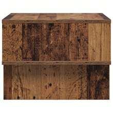 vidaXL Table basse Bois ancien 48 x 46 x 35 cm Bois d'ingénierie - Tabac - Voir 6