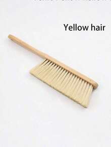 1pc Wooden Coffee Brush, Desktop Coffee Cleaning Brush, Coffee Powder Sweeping Cleaning Brush, Long Handle Bed Brush, Anti-Static Household Cleaning Brush, Soft Bristle Bed Brush, Carpet Bed Cleaning Magic Duster Brush. - Multicolor - View 14