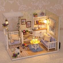 DIY Wooden House Furniture Kit With Glue: Educational Toy, Perfect Birthday Gift, Home Decor Accessories. - 白色 - 查看 3