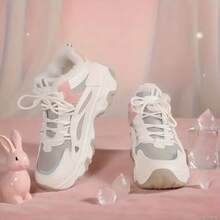 2026 Winter Women's Daddy's Shoes With Thick Velvet And Padded Fabric. High-Top Sports Snow Boots With Waterproof And Cold-Proof Features. Women's Outdoor Sports Shoes, Stylish And Versatile, A Must-Have For Winter. - Phiên bản nâng cấp màu xám - Xem 1