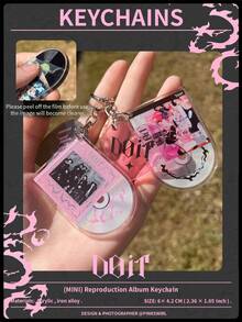 Straykid/SK/Do It,KPOP SK STYLE Acrylic KEY CHAINS, STAY ,Bag Charm, Car Keychain Pendant Keychain Holder Key Ring Mobile Phone Bag Hanging Gifts, Aesthetic Keychain, Special Gifts For Friends - Double-sided Printing Requires You to Peel Off the Film Yourself. - View 3