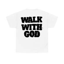Christian Walk With God Tshirt, Casual Cotton,-Shirts Men & Women, Casual Shortsleeve Streetwear, Menswear Top - 白色 - 查看 5