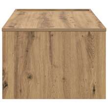 vidaXL Mesa baja Chêne artesanal 95 x 50 x 34 cm madera de ingeniería - Marrón - Ver 6