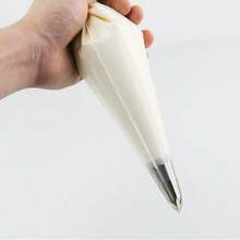 10pcs/Roll 6-Inch Disposable Piping Bags, Thick Frosting Bags, Baking Accessories And Tools, Cake Baking Tools, Professional Pastry - White - View 1