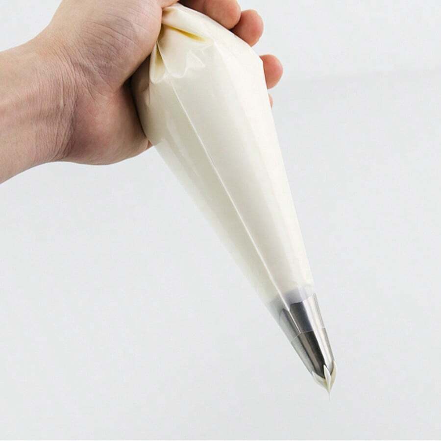 10pcs/Roll 6-Inch Disposable Piping Bags, Thick Frosting Bags, Baking Accessories And Tools, Cake Baking Tools, Professional Pastry - White - View 1