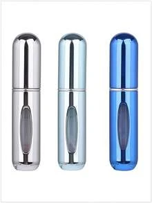 1个/2个/3个/4个/5个装 5毫升便携式迷你香水可填充喷雾瓶，配有香水泵头，适合旅行和户外使用