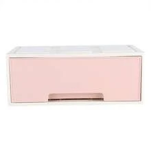 Colorful Desktop Storage Box With Drawers: Jewelry Box, Organizer And Decoration, Ideal For Home And Office. - Hồng - Xem 2