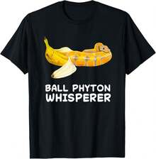 Camiseta de Reptil Serpiente Susurrante Ball Python Reptil Banana - Blanco - Ver 1