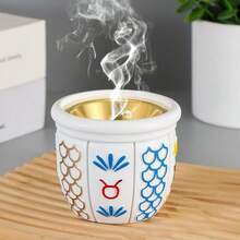 这款树脂香炉采用阿拉伯风格，圆形杯状设计，适用于家居装饰、节日装饰、办公室装饰和香薰疗法，也可作为纪念品。它是送给挚友、节日、斋月、女性、冬季和婚礼的完美礼物。 - 彩色 - 查看 2