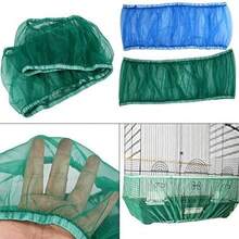 Cubierta de jaula de pjaros de 4 colores Cubierta de jaula de pjaros Receptor de semillas Malla de nylon ventilada Receptor de semillas de jaula de pjaros Receptor de semillas de jaula de pjaros de gran tamao Protector de semillas (# 2) - negro - Ver 8