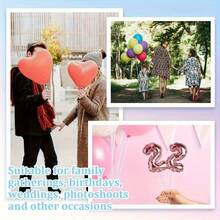 12.6 英寸塑料旋转气球支架，带杯架 - 磨砂透明气球杆 - 易于安装，适用于婚礼、生日、毕业典礼、圣诞节等节日的派对装饰 - 透明色 - 查看 6