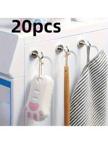 5pcs/Pack Super Strong 25.0 LB Magnetic Hooks - Ideal For Campers, Caravans, BBQs, Kitchens, Fridges And Garage Walls - Casual Style Wall Mounted - Multicolor - View 11