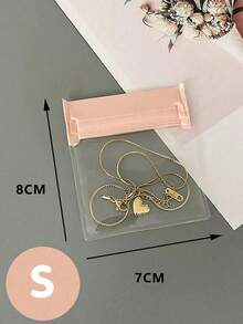 4 Sizes Transparent EVA Jewelry Storage Bag, Resealable Zipper Pouch, Travel Jewelry Organizer, Suitable For Rings, Earrings, Bracelets, Necklaces, Travel Essentials, Cruise, Dorm, Beach Vacation, Summer, Back To School Supplies - Multicolor - View 12