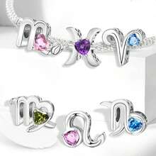 1pc Elegant Zodiac Bead, Suitable For Women To Wear Or DIY Jewelry Like Bracelets, A Beautiful Gift For Girlfriend - Zodiac Beads - View 3