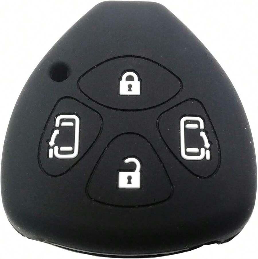Car Key Case - 2 Red Buttons - View 1