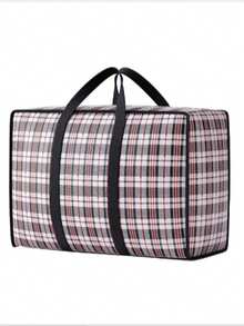 1个学生搬家袋，防水分类袋，加厚行李袋，搬家打包袋，加厚防水，大容量行李收纳袋，结实编织袋，装饰收纳袋，节日装饰收纳盒，适用于搬家、衣物和家居用品，颜色随机 - 彩色 - 查看 13