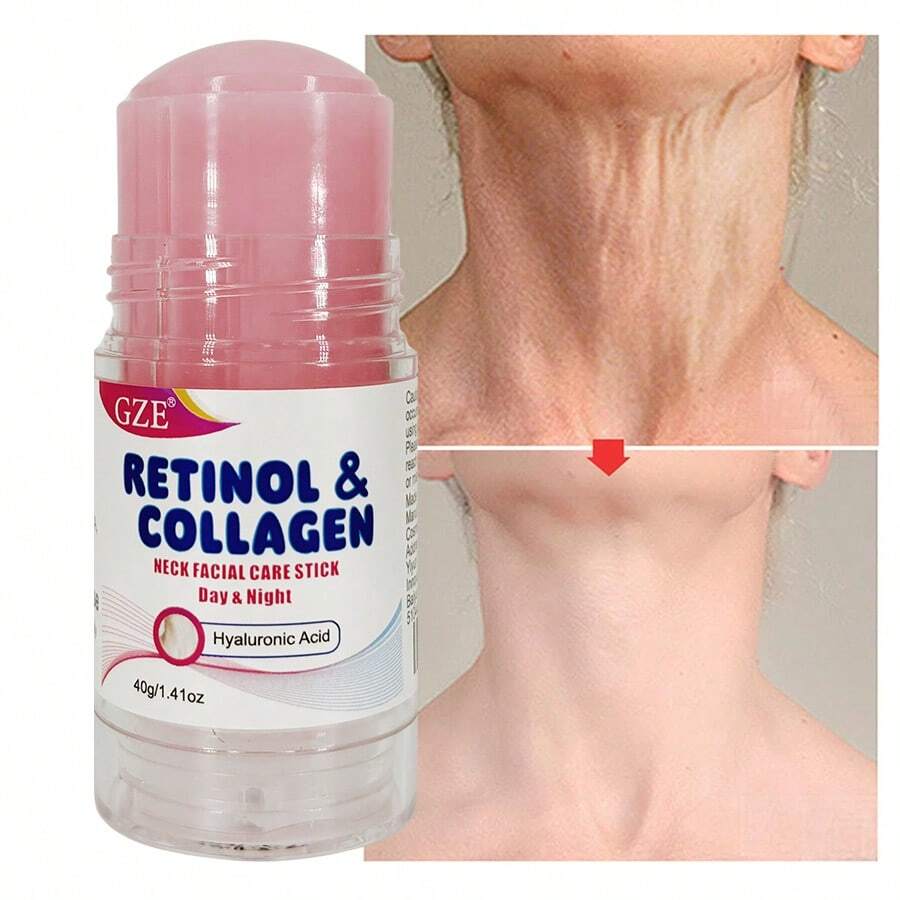 GZE Retinol & Collagen Neck Cream: Facial Moisturizing Cream Containing Retinol And Collagen Complex, For Day And Night Use - Moisturizing And Firming Cream For Face And Neck - Hồng - Xem 1