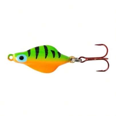 Rattl'n Flyer Spoon Fire Tiger Glow 1 Fishing Lure With Bright Color And Durable Material For Effective Attraction