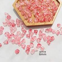 Transparent Dual-Color Luminous Wax Apple Beads For DIY Earrings, Hair Clips, Headpieces, Bracelets, Pendants, Phone Straps, Jewelry Making Materials