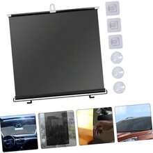 Artibetter Protector Solar Retrctil para Parabrisas de Auto Sombra UV con Ventosas y Ganchos Adhesivos Accesorio de Vehculo para Proteccin Solar y Aislamiento Trmico - 125,00 x 54,00 x 3,00 cm - Ver 10