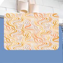 Diatom Mud Floor Mat, Made Of High-Quality Diatom Mud And Tech Fabric, With An Ultra-Soft Surface That Can Absorb Water To The Maximum Extent. Print 1.9.122 - Black - View 1