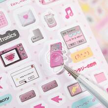 20pcs/Book Healing Series Sticker Book, Exquisite Cartoon Doodle Style Stickers, Suitable For Decorating Photo Frames, Computers, Phone Cases, Cups, Magazines, Pencil Cases, Luggage, Desktops, Personal Stickers, School Supplies, Christmas Gifts, Women's Gifts, Planner Decorations, Crafts, Cute Stationery - Sticker Book - View 4