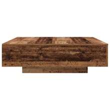vidaXL Couchtisch, Antik-Holzoptik, 100 x 100 x 31 cm, Holzwerkstoff - Braun - Übersicht 7