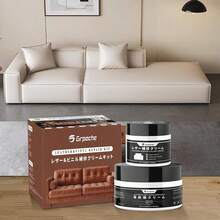 Leather Recoloring Balm White, Mink Oil Leather Conditioner & Leather Filler Cream, Leather Repair Kit For Furniture,Vinyl Repair Kit Restore Couches, Car Seats, Purse, Scratch, Peeling, Burn Holes - 3.5 Ounces - View 3
