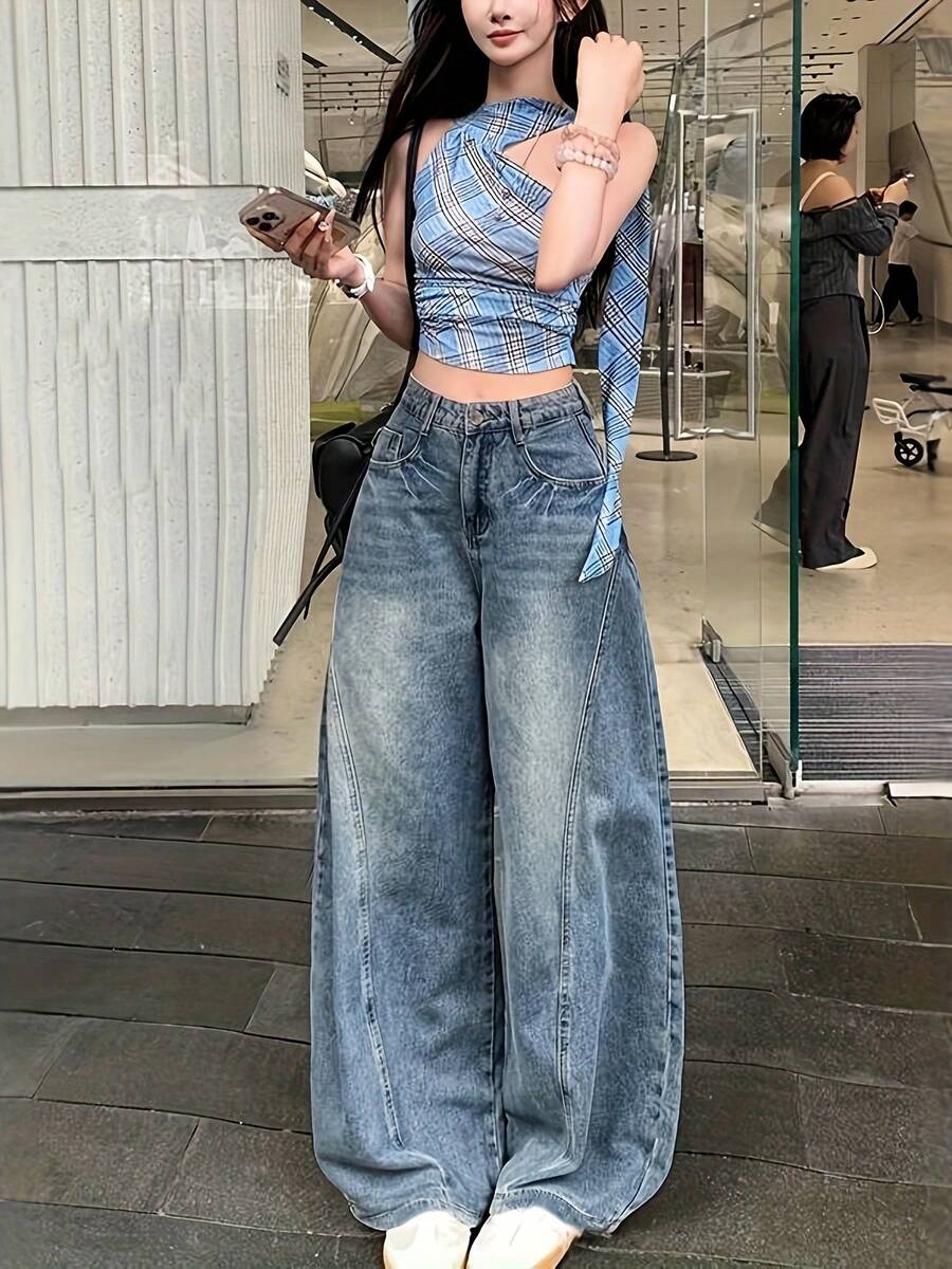 Women Jeans - Blue - View 1