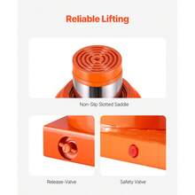 Jack de botella hidráulica, 50 toneladas / 110231 libras Jack de botella soldada con rango de elevación de 11 ''-17.32 '' y manija larga de 3 secciones, para coche, pickup, camión, camper, reparación de automóviles, ingeniería industrial - 50 toneladas - Ver 6