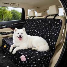Car Rear Seat Pet Mat, Dirt-Resistant, Wear-Resistant With Storage Pocket, Car Seat Cover - Multicolor - View 6