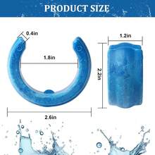 Set Of 4 C-Shaped Counterweights For Pool Hoses - Replacement Parts Compatible With Zodiac Baracuda And Similar Pool Cleaners - Black - View 2