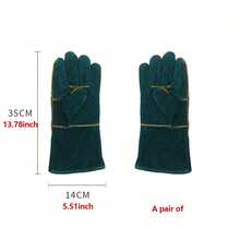 1 Pair Durable Dog Training & Bathing Gloves, Synthetic Fiber Animal Handling Protective Gloves With Anti-Bite Design, Suitable For Pet Owners, Battery-Free - Multicolor - View 10