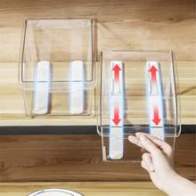 1 Pair Of Sliding Rail, Drawer Storage Basket Slide Rail, Multi-Purpose Kitchen Bedroom Dorm Organizer Box Track, No-Drill Kitchen Bathroom Cabinet Silent Slide Strip, Multi-Function Drawer Slide Rail, Storage Box Pull Track - Multicolor - View 3