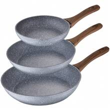 San Ignacio Set Of 3 Frying Pans Ø22 Ø26 And Ø28 Daimiel, Forged Aluminum, Induction - Multicolor 6 - View 1