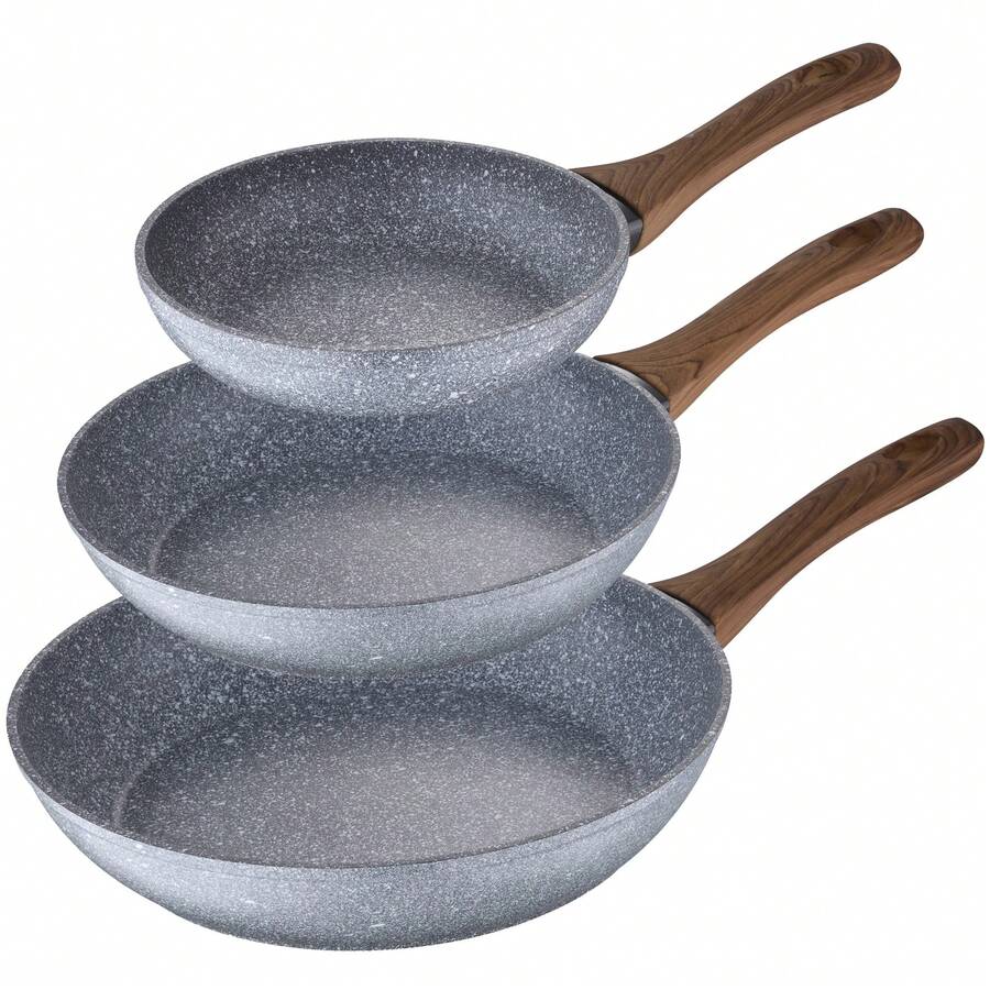 San Ignacio Set Of 3 Frying Pans Ø22 Ø26 And Ø28 Daimiel, Forged Aluminum, Induction - Multicolor 6 - View 1