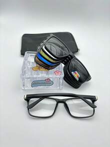 Men Eyewear Frames - Black - View 5
