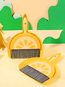 Mini Broom Set, Handheld Dustpan & Brush, Plastic Trash Scoop, Small Dustpan & Broom Combo Set, Mini Broom & Dustpan For Home, Desk, Student, Cleaning - Multicolor - View 9