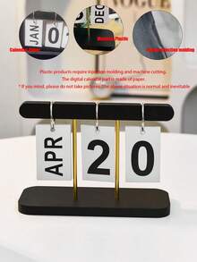 Nordic Minimalist Creative Flip Calendar, Desktop Decorative Calendar, Suitable For Home Living Room, Dining Table, Coffee Table, Office Desk Decor