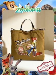 Disney Zootopia Officially Licensed 1 Pc Zootopia-Printed Canvas Tote Bag,Candy Bag Lunch Bag Snack Pack Teenager's Versatile Cartoon Adjustable Shoulder Strap Handheld Shoulder Bag,High-Capacity Handbag, – Perfect For Teens/Young Adults/Zoomers Perfect For Daily/Shopping/ - Multicolor - View 13