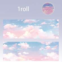1 Cuộn/Gói Băng dính Washi PET chủ đề Mây Trời nhiều màu sắc tinh tế, Đồ dùng làm sổ lưu niệm, Phụ kiện sổ tay, Khung trang trí, Máy tính, Ốp điện thoại, Cốc, Tạp chí cũ, Hộp bút chì, Hành lý, Nhãn dán trang trí bàn làm việc, Nhãn dán cá nhân hóa, Đồ dùng học tập, Quà Giáng sinh, Quà tặng cho nữ, Người hâm mộ, Đồ dùng làm sổ lưu niệm, Nhãn dán văn phòng phẩm dễ thương, Đồ dùng làm sổ lưu niệm - Nhiều màu - Xem 16