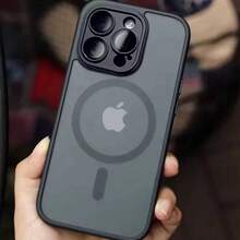 Matte Armor MagSafe Case-Shockproof Hard Cover For IPhone 11-16 Pro Max Magnetic Protection Silicone Wireless Durable Washable Protective Smartphone - Gray - View 11