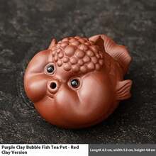 1 pieza de arcilla púrpura, barro rojo, juego deé para mascotas, accesorio de burbujeante, pequeño que escupe, adorno de mesa para la ceremonia delé - A1 - Ver 12