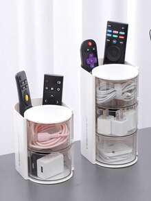 A Classic Polished Plastic Accessory Organizer With Snap Closure - A Dustproof And Waterproof Transparent Desktop Organizer For Storing Necklaces, Hair Ties, Hair Clips, And Headbands - A Desktop Jewelry Box, Cable Management Box - Clear - View 4