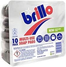 Brillo Multi-Use Soap Pads, 10 Pack