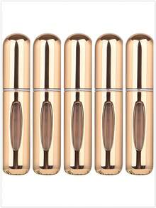 1个/2个/3个/4个/5个装 5毫升便携式迷你香水可填充喷雾瓶，配有香水泵头，适合旅行和户外使用