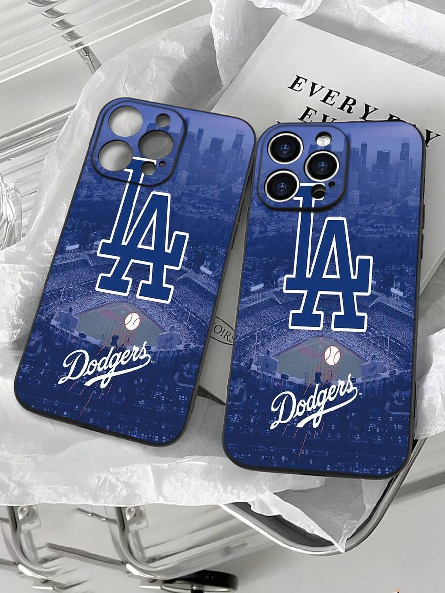 LA Dodgers Phone Case Baseball Stadium City Skyline Blue Protective Cover For  All-Over Print Mixed Color Phone Case For 17 PRO MAX/17 AIR/15 ProMax/16 PROMAX/Galaxy S22/S23/S24/S23 Plus/S24 Ul - Pha màu 1 - Xem 1